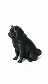 Escultura Minimalista Chow Chow – Coleção Adorno Noir