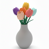 Tulipas Decorativas Minimalistas - Kit 5 Flores