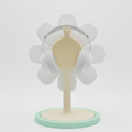 Suporte  de HeadSet Margarida Minimal