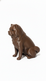 Escultura Minimalista Chow Chow – Coleção Adorno Noir